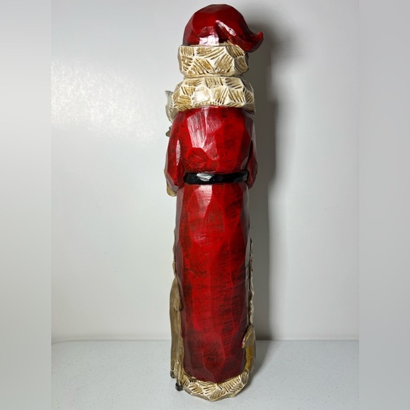 Wooden Carved Pencil Santa Owl Cardinal Bird Fox Raccoon Hand Painted - Picture 6 of 15